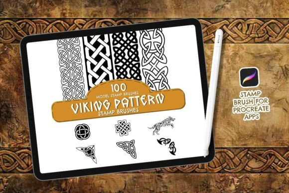 Download 100 Viking Pattern StampBrush - Pattern Collection