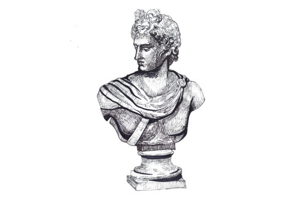 Download Apollo Sketch - Ink Ancient Sketch - Sketch Collection