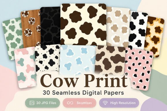 Download Cow Print Seamless Pattern - Pattern Collection