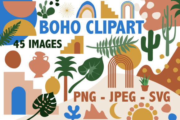 Download Boho Design Elements - 45 Images - Element Collection